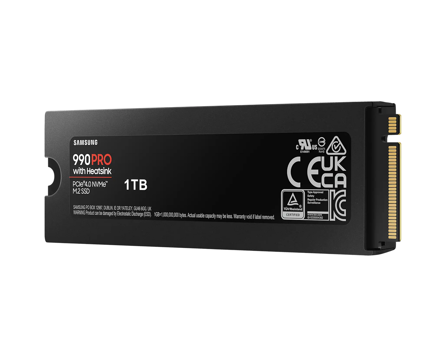 SAMSUNG 990 PRO 1 TB NVME SSD W/HEATSINK